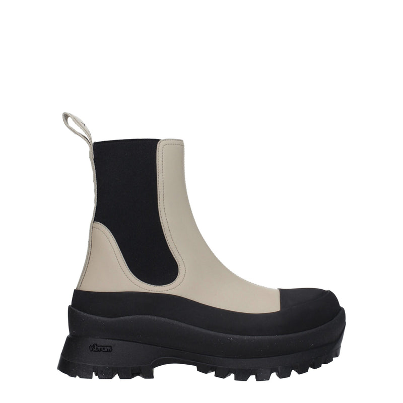 Stella McCartney Black Leather Ankle Boots - Eco-Friendly Elegance