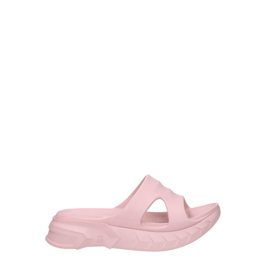 Givenchy Roze Katoenen Slippers Sandalen