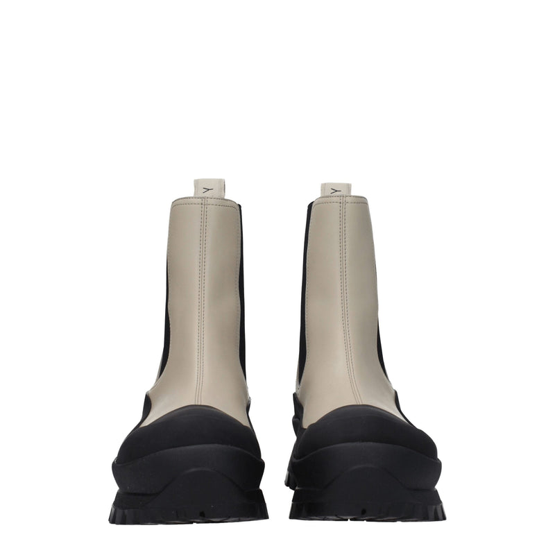 Stella McCartney Black Leather Ankle Boots - Eco-Friendly Elegance