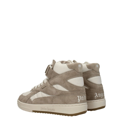 Palm Angels beige leren hi-tops