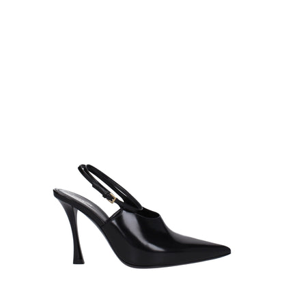 Givenchy zwarte leren pumps met hoge hak