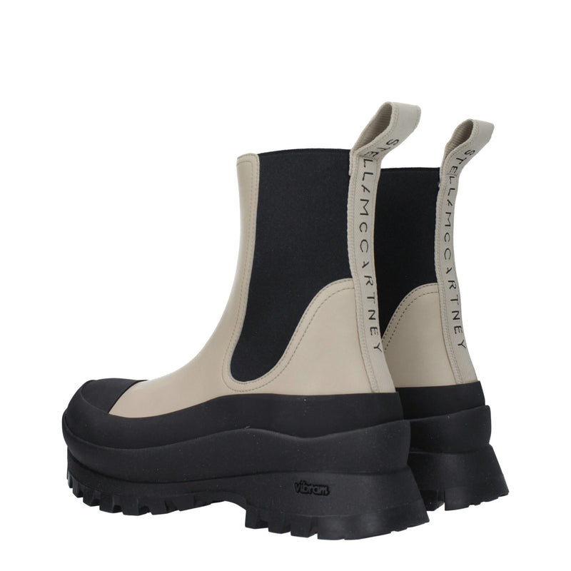 Stella McCartney Black Leather Ankle Boots - Eco-Friendly Elegance