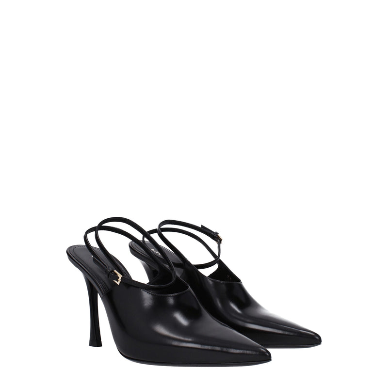 Givenchy Black Leather High Heel Pumps - Elegance Redefined