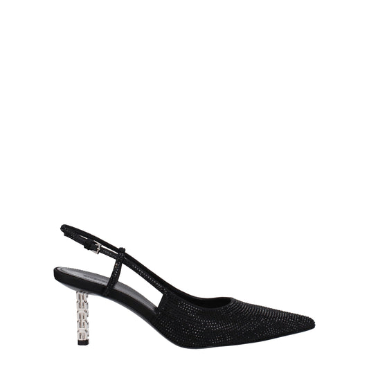 Givenchy zwarte pumps van stof met hoge hak