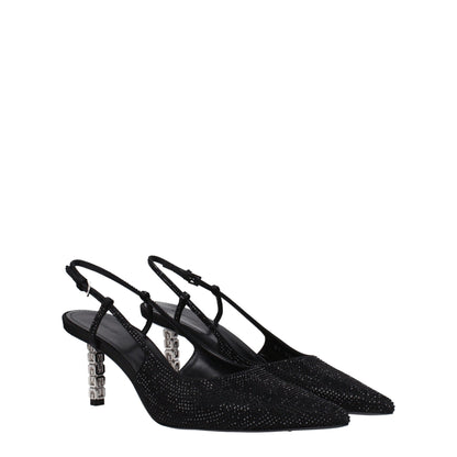 Givenchy zwarte pumps van stof met hoge hak
