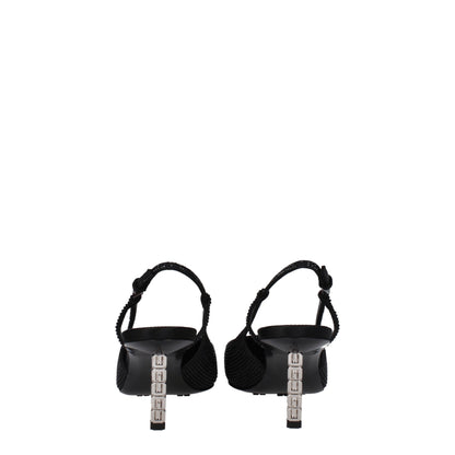 Givenchy zwarte pumps van stof met hoge hak
