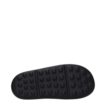 Sandales-pantoufles en coton noir Ambush