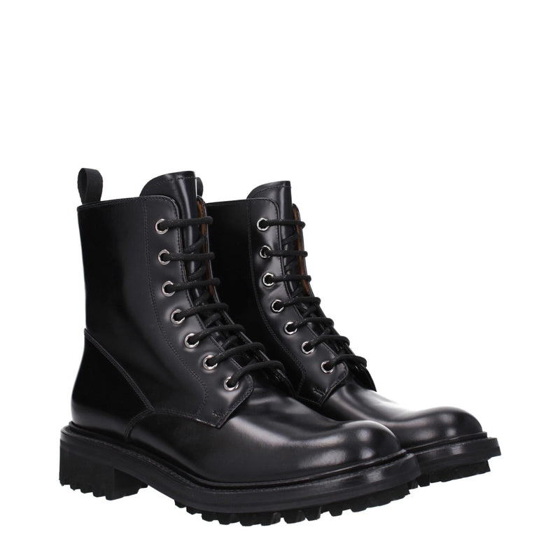 Church's Black Leather Ankle Boots for Women - Stylish Comfort