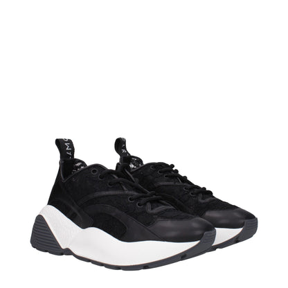 Stella McCartney zwarte stoffen chunky sneakers