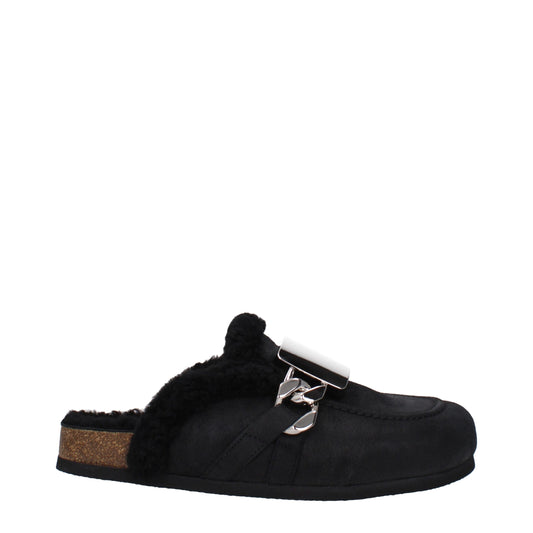 Sandales-nu-pieds en cuir noir de JW Anderson