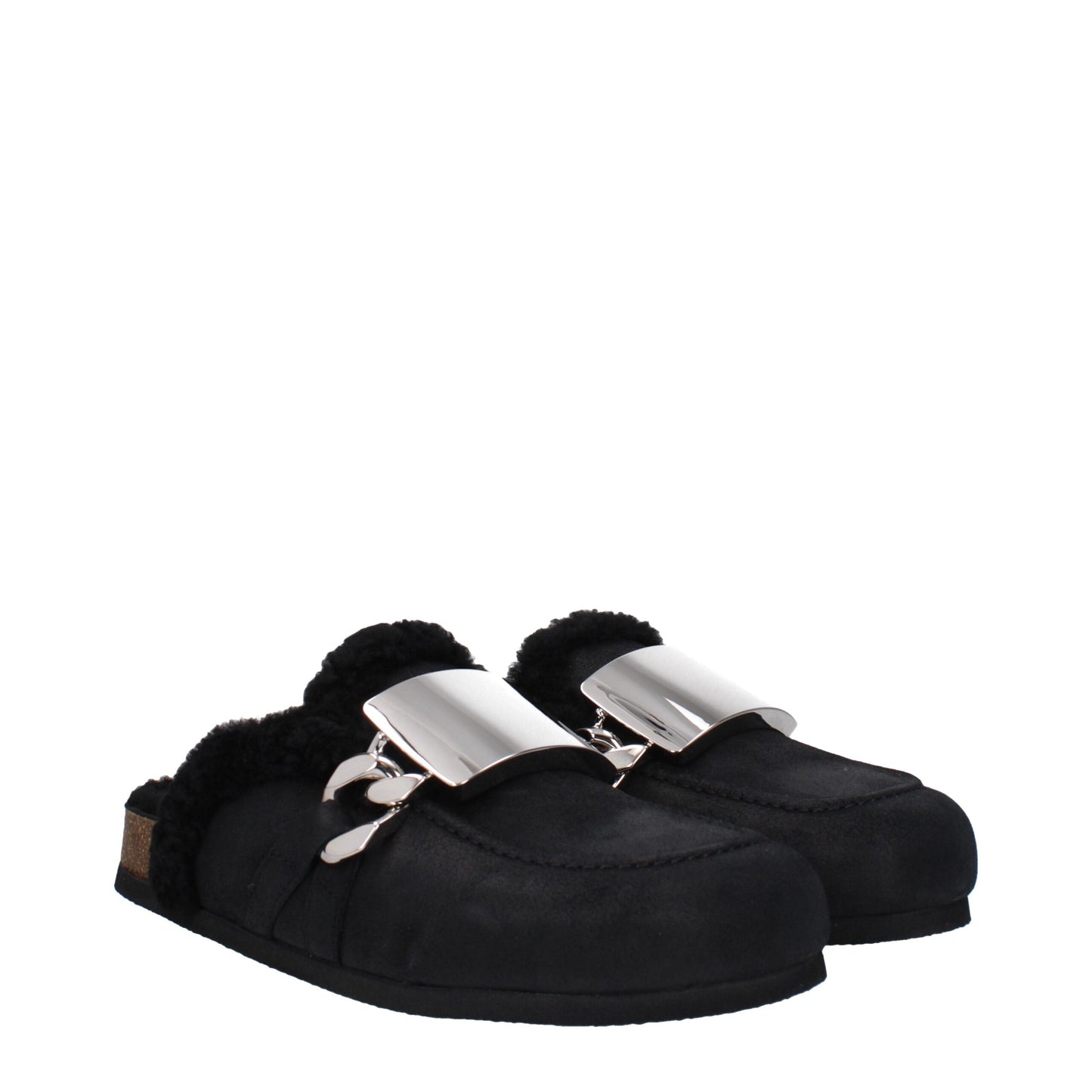 Sandales-nu-pieds en cuir noir de JW Anderson
