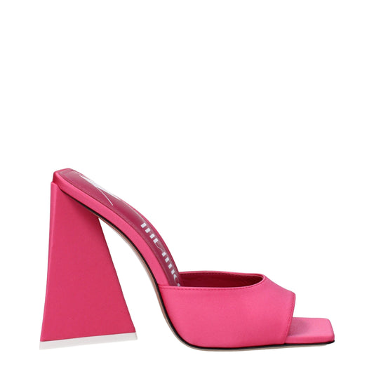 De Attico platforms in roze stof
