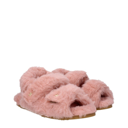 Max Mara Roze Sandalen met Vacht