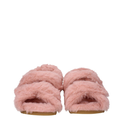 Max Mara Roze Sandalen met Vacht