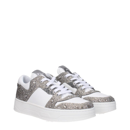 Jimmy Choo witte leren chunky sneakers