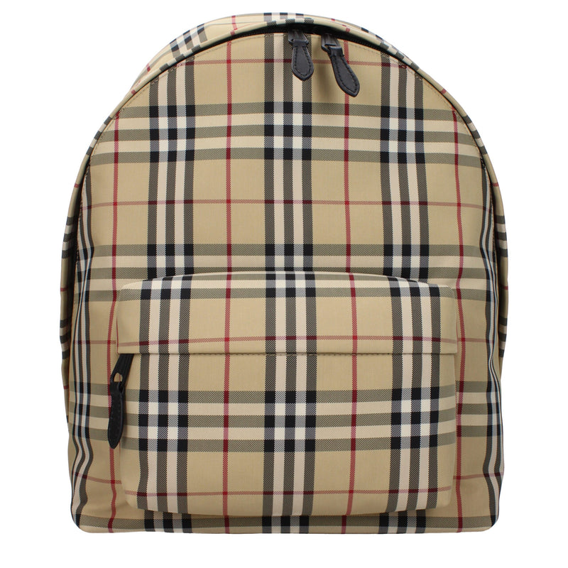 Sac à dos Burberry en tissu beige
