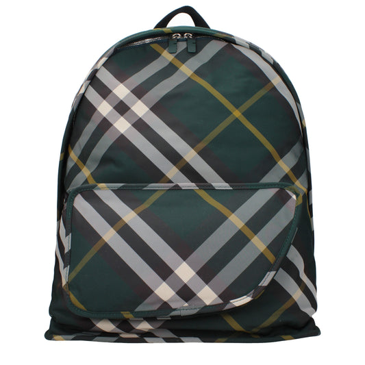 Sacs à dos en tissu vert Burberry
