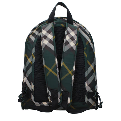 Sacs à dos en tissu vert Burberry
