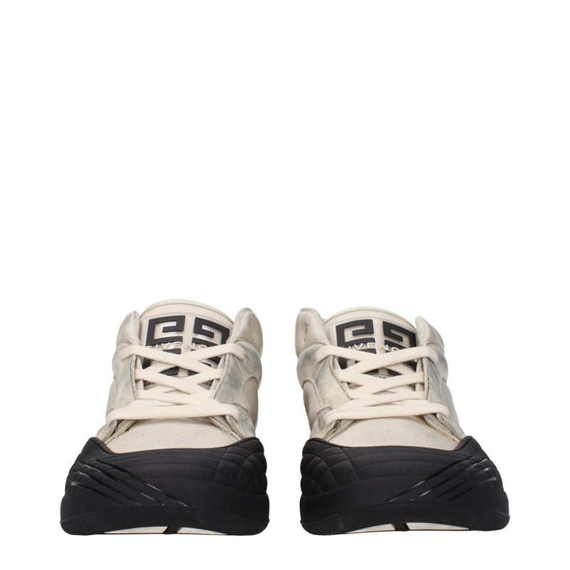 Givenchy Beige Fabric Chunky Sneakers - Vintage Style Footwear