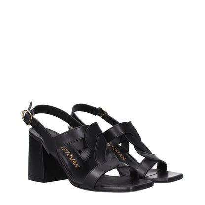 Stuart Weitzman zwarte leren platformschoenen