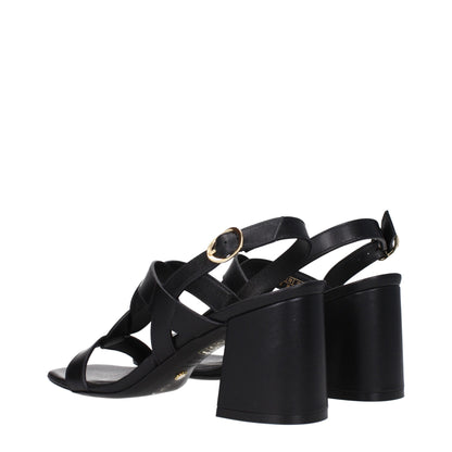 Stuart Weitzman zwarte leren platformschoenen