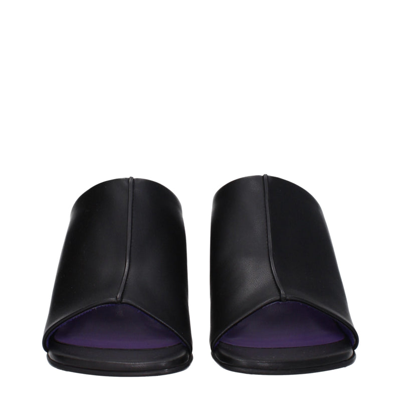 Stella McCartney Sandales à Talons Aiguilles en Cuir Noir