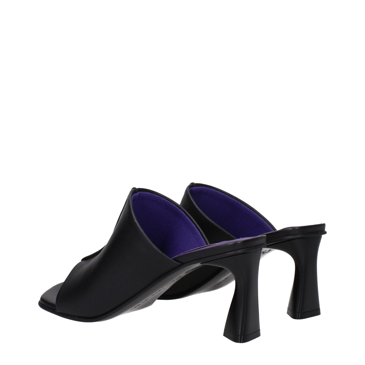 Stella McCartney Sandales à Talons Aiguilles en Cuir Noir