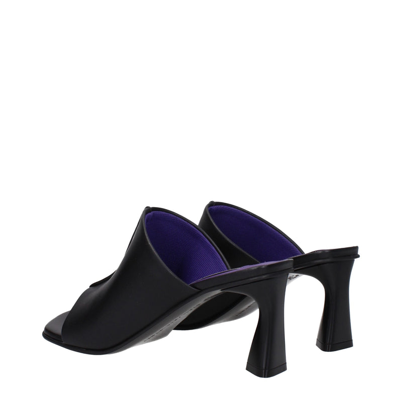 Stella McCartney Sandales à Talons Aiguilles en Cuir Noir