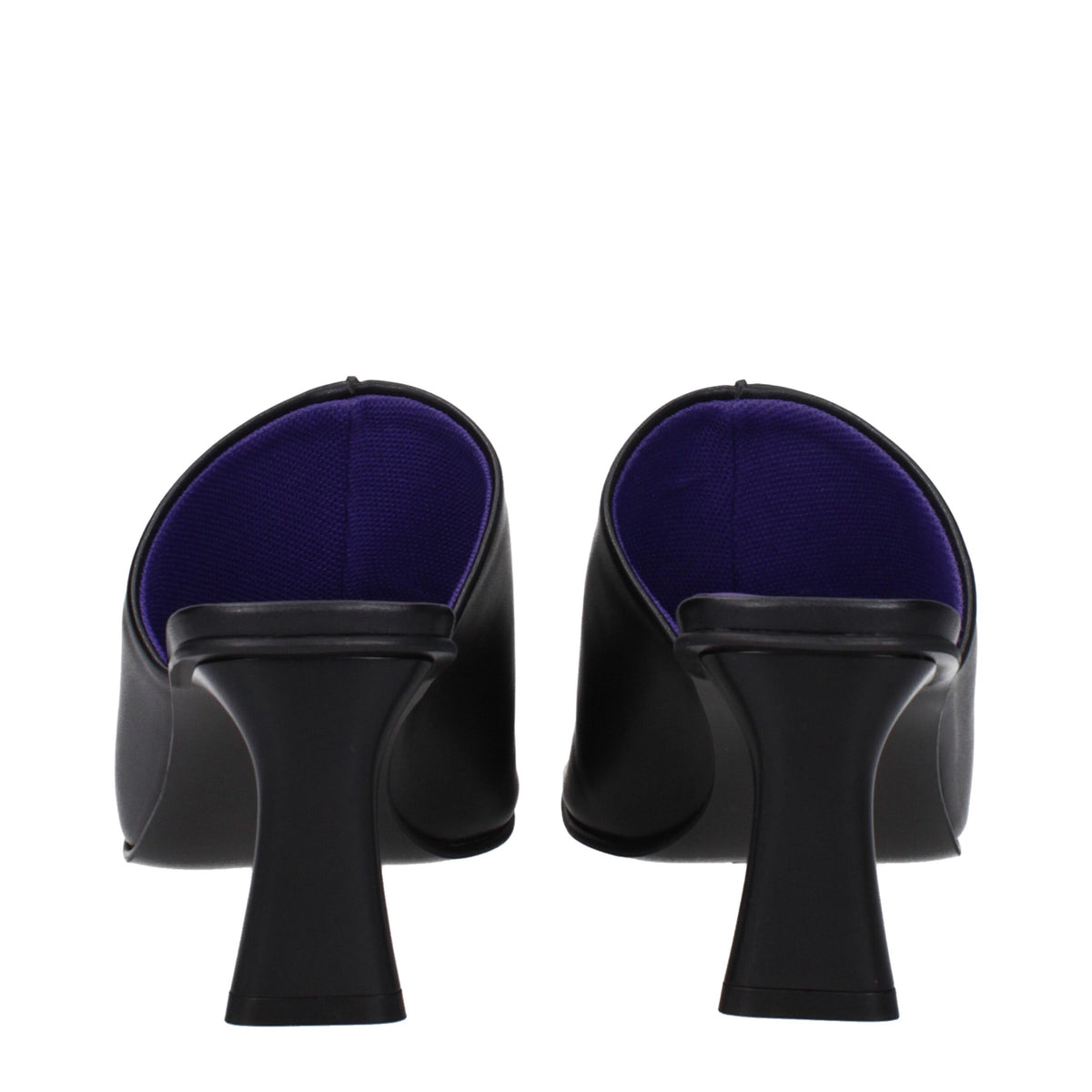 Stella McCartney Sandales à Talons Aiguilles en Cuir Noir