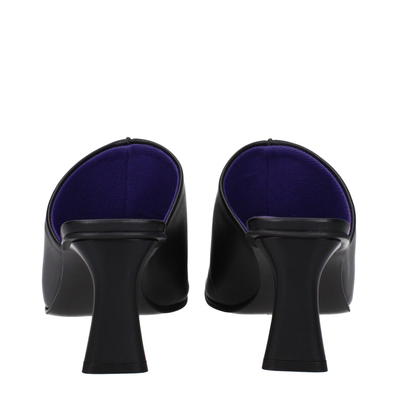 Stella McCartney Sandales à Talons Aiguilles en Cuir Noir