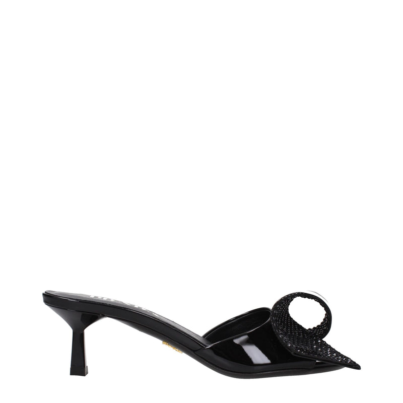 Prada Black Leather Sandals - Chic Open Toe Design for Women