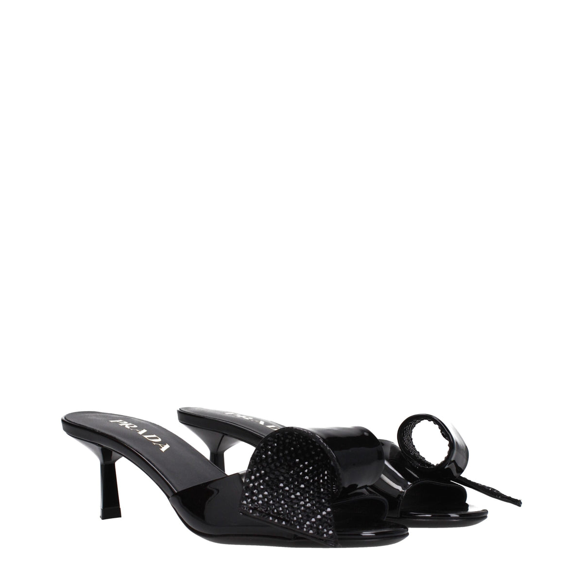 Prada Black Leather Sandals - Elegant Open Toe Design for Women