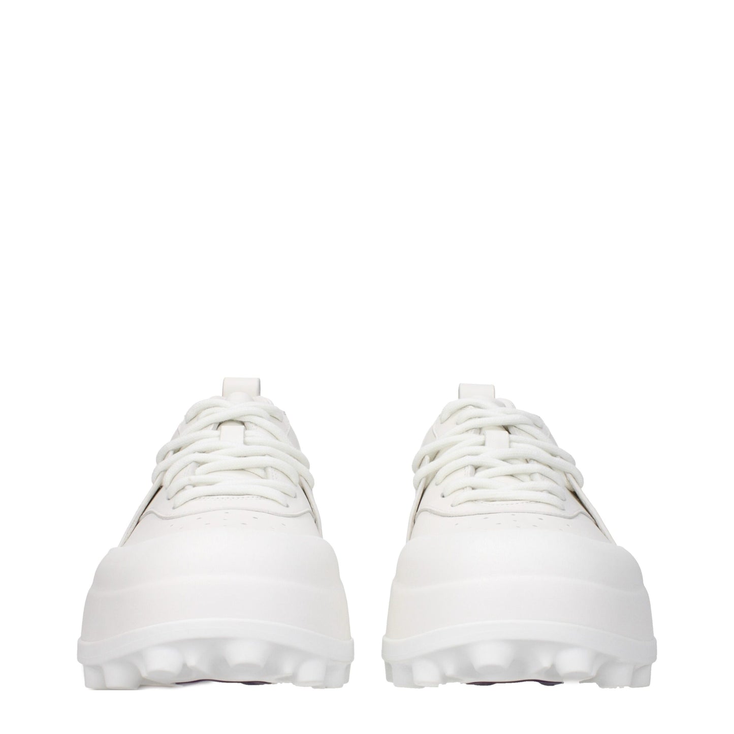 Sneakers en cuir blanc de Jil Sander