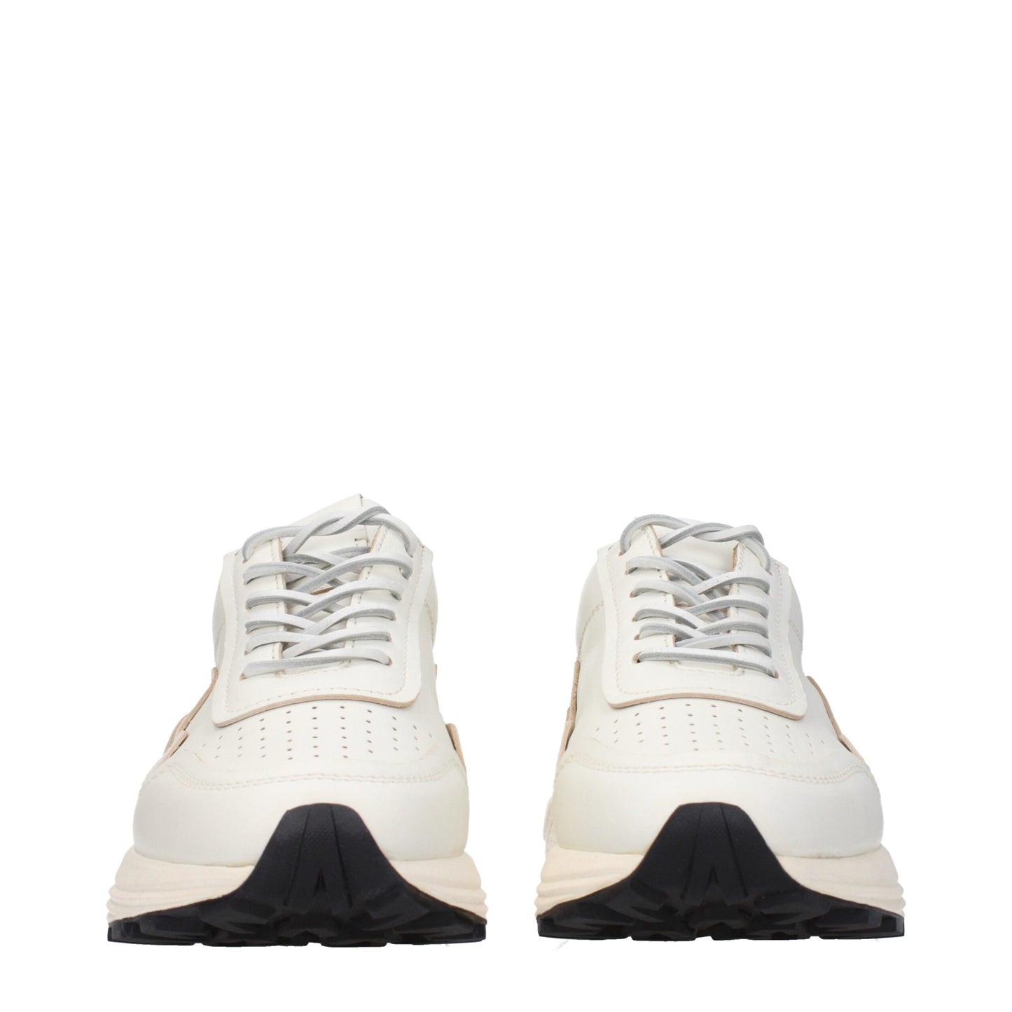 Baskets basses en cuir blanc Buttero