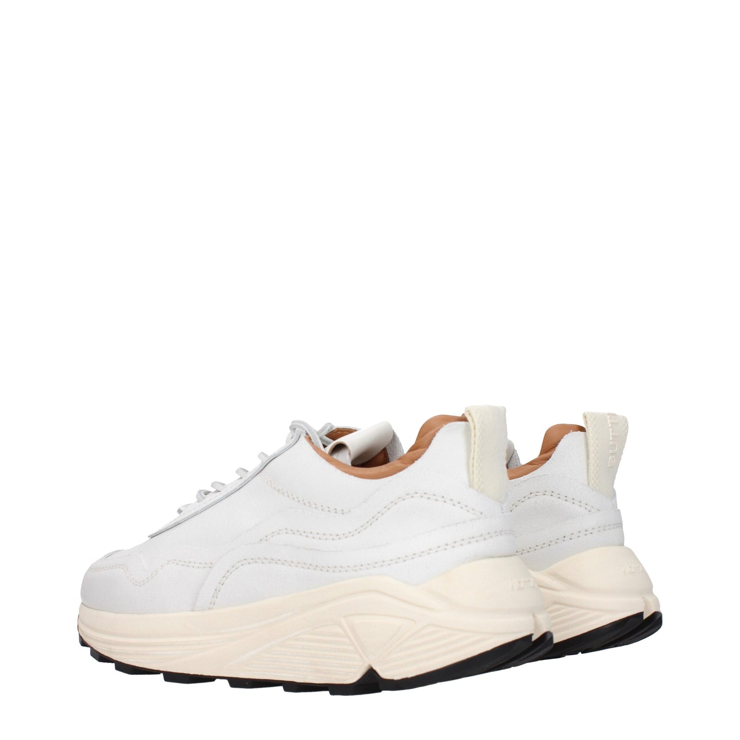 Sneakers en cuir blanc Buttero à semelle épaisse