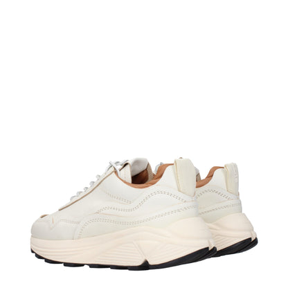 Baskets basses en cuir blanc Buttero