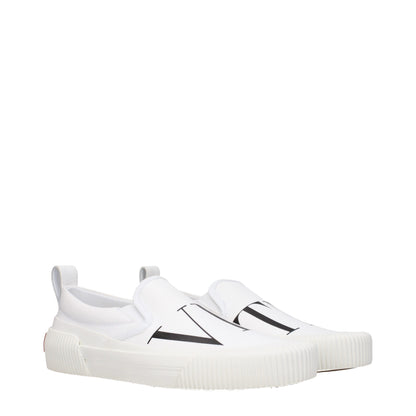 Brogues plates en tissu blanc Valentino Garavani