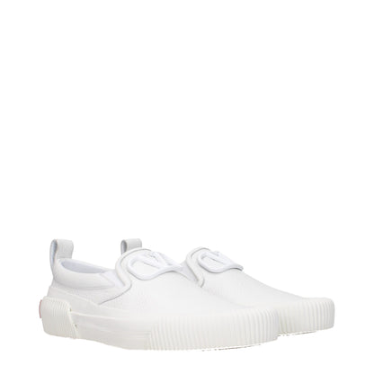 Brogues plates en cuir blanc Valentino Garavani