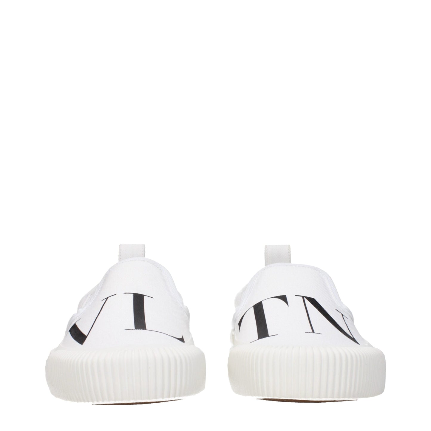 Brogues plates en tissu blanc Valentino Garavani