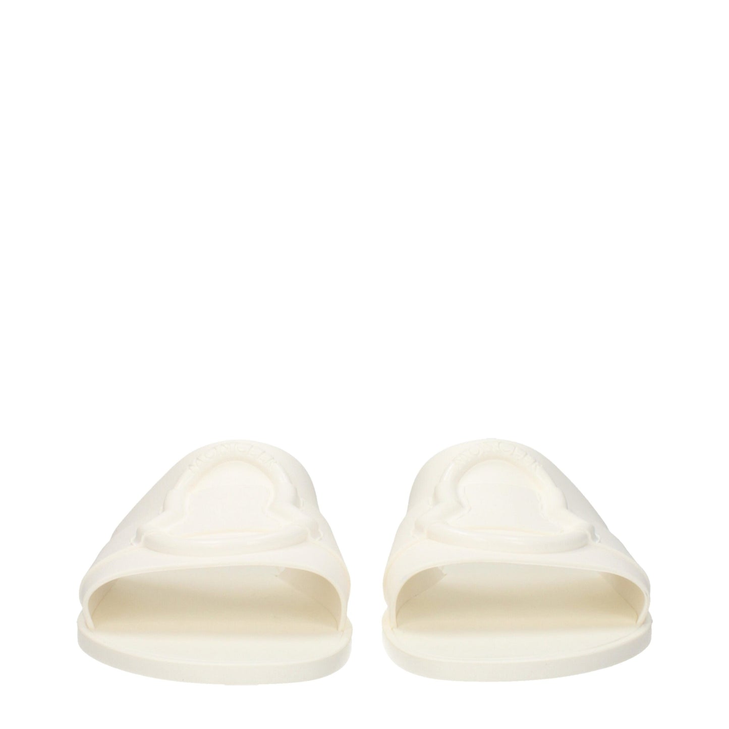 Moncler witte katoenen slippersandalen