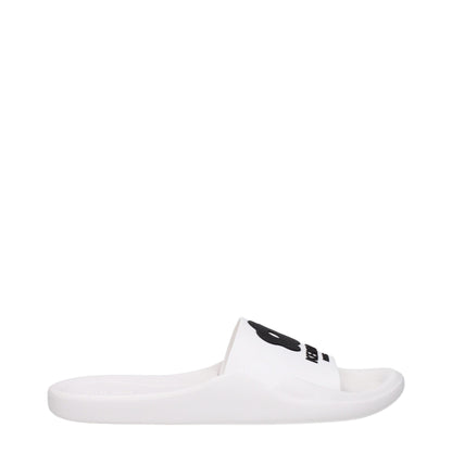 Kenzo witte katoenen slippersandalen