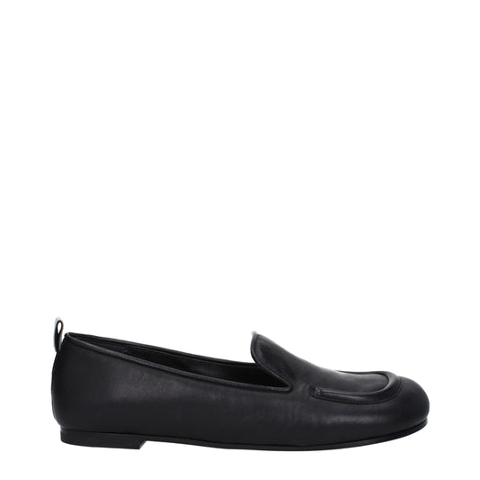 Premiata leren loafers in zwart, zonder veters