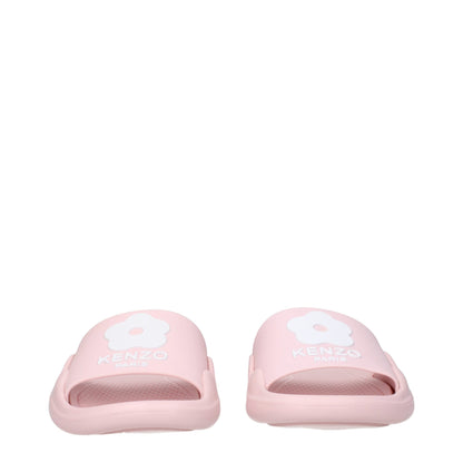 Kenzo Roze Katoenen Slippers Sandalen