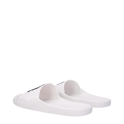 Kenzo witte katoenen slippersandalen