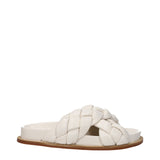 Fabiana Filippi Beige Leather Slippers Sandals - Comfort & Style