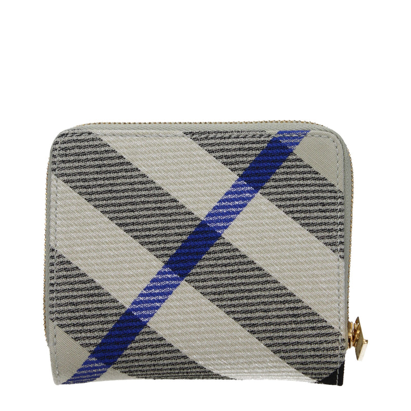 Burberry Beige Fabric Wallet - Élégant Design à Carreaux
