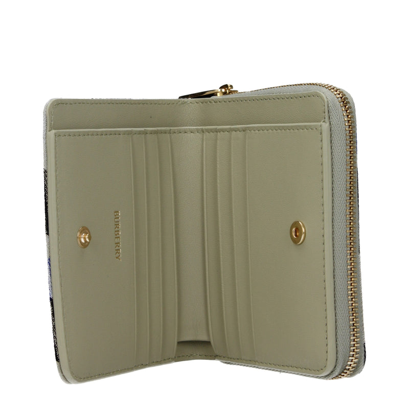 Burberry Beige Fabric Wallet - Élégant Design à Carreaux