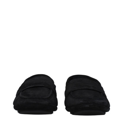 Mocassins à enfiler en cuir noir de Dolce &amp; Gabbana