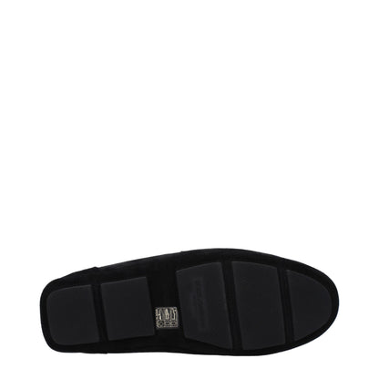 Mocassins à enfiler en cuir noir de Dolce &amp; Gabbana