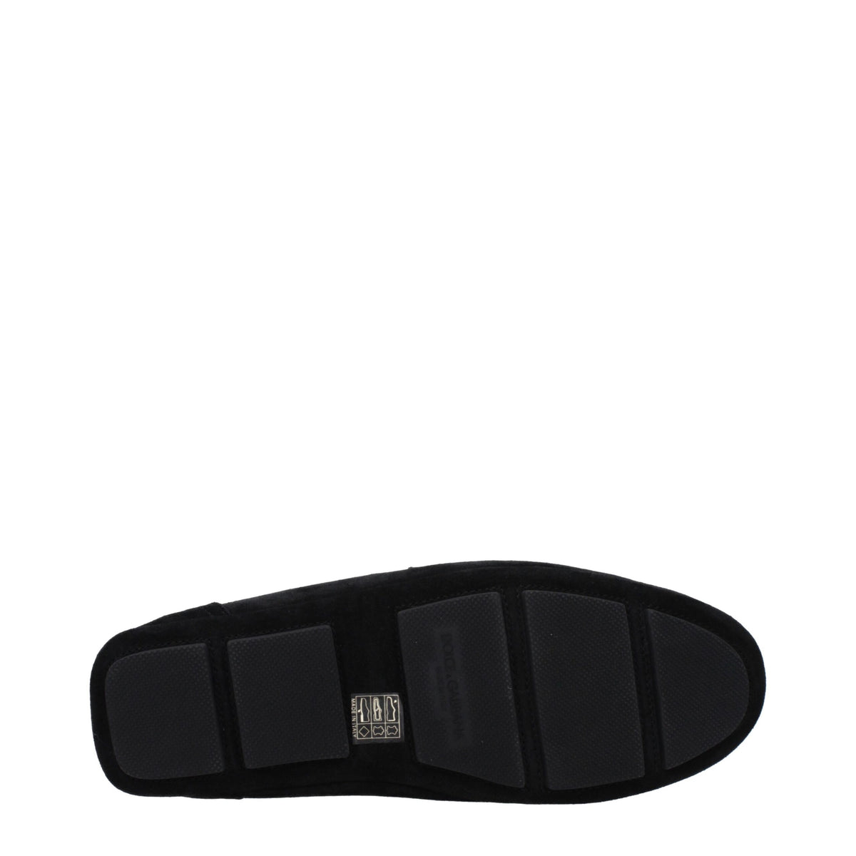 Dolce & Gabbana Black Leather Slip-On Loafers for Men